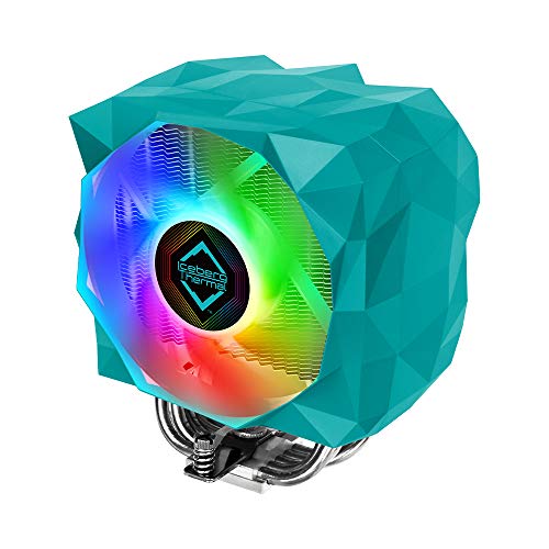 Iceberg Thermal IceSLEET X5 Intel & AMD High Performance CPU Cooler 5 Heat Pipe Nickel Plating Addressable RGB ARGB 120mm PWM Fan