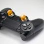 TOMSIN Metal Thumbsticks for Xbox One/ PS4 Controllers, Aluminum Analog Grip Replacement Parts for Xbox One S (2 Pcs) (Gold)