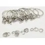 Key Ring with Chain and Open Jump Rings 50Pack Key Ring with Chain and Open Jump Rings 50Pack