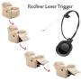 Paddsun Recliner Handle Replacement Parts with Cable,Universal Sofa Chair Couch Release Lever Pull Handle, Metal Release Handle