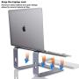 Standmit Laptop Stand Pro, Aluminum Computer Riser, Ergonomic Desktop Notebook Metal Holder Compatible with MacBook Air Pro,HP,Dell,Lenovo, More 10 11 12 13 14 15 15.6 16 Inch Laptops(Space Gray)
