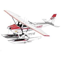 Fascinations Metal Earth Cessna 182 Floatplane 3D Metal Model Kit