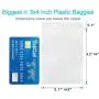 Heoawrk 3x 4 Small Clear Ziplock Poly Bags, 100pcs Resealable Plastic Zipper Bags, 2 Mil Thick - Food Grade Safe. Great for Candy, Cookies, Jewelry, Pill, and Party Favors