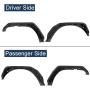Hooke Road Tube Tubular Fender Flares + Front Inner Fender Liners Kit Compatible with Jeep Wrangler JK & Unlimited 2007-2018 2/4 Doors
