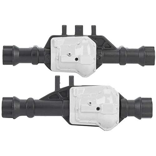 Front Axle Housing,1:10 Metal Front&Rear Axle Housing RC Upgrade Parts Accessory Compatible with Traxxas TRX4 RC Model Car(Black Silver)