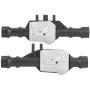 Front Axle Housing,1:10 Metal Front&Rear Axle Housing RC Upgrade Parts Accessory Compatible with Traxxas TRX4 RC Model Car(Black Silver)
