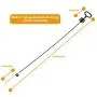 HNBun 4Pcs Recliner Pull Cable Replacement, Universal D-Ring Sofa Recliner Cables Black Couch Release Cables Replacement, Hook Exposed Cable Length 5.3 Inch with S Tip, Total Length 40.5 Inch