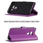 swp for LG Harmony 4 Case, LG Harmony 4 Wallet Case w/Wristlet Magnetic Metal Snap, Folio Flip Leather Cover w/Kickstand [6 Credit Card Slots], Protective Case w/Stylus Pen for K41 (Purple)