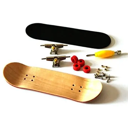 RemeeHi Professional Maple Wooden Fingerboard Skateboards Metal Nuts Trucks Basic Bearing Red Wheel RemeeHi Professional Maple Wooden Fingerboard Skateboards Metal Nuts Trucks Basic Bearing Red Wheel