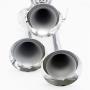 Viping Car Air horn Silver Three-tube horn double row 12V 160DB solenoid valve Electronic control waterproof Large speaker Power horn Whistle Car sound for Car any vehicle truck Lorrys Trains Boatsair