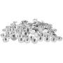 Fityle 200 Pieces Round Aluminium Tea Light Cups Empty Case Candle Wax Containers Candle Mold Model DIY Jelly Gel Wax Candles Tealight Accessories - 38x12mm