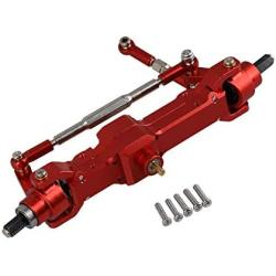 Mxfans Aluminum Alloy RC1:16 Front Shaft Axle Assembly for WPL Upgrade Part Red