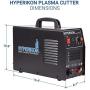 Hyperikon Plasma Cutter Pilot Arc, Dual Voltage 120V 240V, AG 60 Cutting Torch, 5/8 Inch Clean Cut