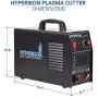 Hyperikon Plasma Cutter Pilot Arc, Dual Voltage 120V 240V, AG 60 Cutting Torch, 5/8 Inch Clean Cut