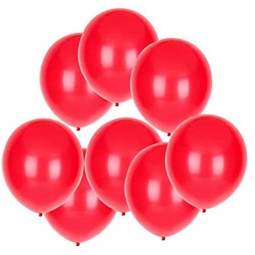 PMLAND 100 Pieces Red Latex Party Balloons 12 Inches