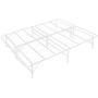 Naomi Home idealBase 14'' Foldable Metal Platform Bed Frame - Mattress Foundation - Box Spring Replacement Queen/White