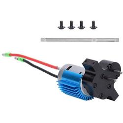 T best RC Brush Motor, RC Gearbox Metal Gear Box Speed Change 380 High Speed Brush Motor RC Car Replacement Accessory for 1/16 C14 C24 RC Car (Black WPL1686S)