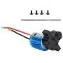 T best RC Brush Motor, RC Gearbox Metal Gear Box Speed Change 380 High Speed Brush Motor RC Car Replacement Accessory for 1/16 C14 C24 RC Car (Black WPL1686S)