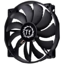 Thermaltake 200mm Pure 20 Series Black 200x30mm Thick Quiet High Airflow Case Fan with Anti-Vibration Mounting System Cooling CL-F015-PL20BL-A