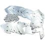 LBY 40pcs Picture Frame L Shape Angle Bracket Flat Plate Fastener, Metal Picture Frame Hardware Corner Gasket, Corner Brace Joint Bracket Fastener,Joints Support Bracket,Silver LBY 40pcs Picture Frame L Shape Angle Bracket Flat Plate Fastener, Metal Picture Frame Hardware Corner Gasket, Corner Brace Joint Bracket Fastener,Joints Support Bracket,Silver