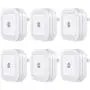 Vont Lyra LED Night Light, Plug-in, (6 Pack) Super Smart Dusk to Dawn Sensor, Night Lights Suitable for Bedroom, Bathroom, Toilet,Stairs,Kitchen,Hallway,Kids,Adults,Compact Nightlight, Cool White