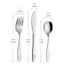 ANNOVA Kids Silverware 6 Pieces Childrens Safe Flatware Set Stainless Steel - 3 x Children Forks, 3 x Children Tablespoons, Toddler Utensils, Metal Cutlery Set for LunchBox (Engraved Dog Bunny) ANNOVA Kids Silverware 6 Pieces Childrens Safe Flatware Set Stainless Steel - 3 x Children Forks, 3 x Children Tablespoons, Toddler Utensils, Metal Cutlery Set for LunchBox (Engraved Dog Bunny)