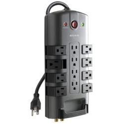 Belkin 12-Outlet Pivot-Plug Power Strip Surge Protector, 8ft Cord(4,320 Joules)