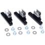 Billet Soft Top Clips Spring Steel (For Geo Tracker/Suzuki Sidekick) (Black, Set of 3)