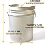 5 Gallon Beekeeping Honey Bucket Made with Food Grade Transparent Plastic, Bottling Valve, Stainless Steel Double Honey Strainer with Coarse and Fine Metal Filter, and Two Adjustable Mesh Strainers