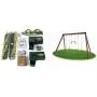 Eastern Jungle Gym DIY Swing Set Hardware Kit with Easy 1-2-3 A-Frame Brackets, Swing Seats, Ring Trapeze Bar and All Assembly Hardware and Instructions - Wood Not Included Eastern Jungle Gym DIY Swing Set Hardware Kit with Easy 1-2-3 A-Frame Brackets, Swing Seats, Ring Trapeze Bar and All Assembly Hardware and Instructions - Wood Not Included