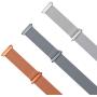 Aiiko Compatible with Smart Bands, Metal Stainless Steel Small Size Strap,Comfortable Adjustable Closure Wrist Sport Band Replacement for Smart Watch