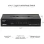 TRENDnet - TEG-S82G 8-Port Gigabit GREENnet Switch, TEG-S82G, Ethernet Splitter, Ethernet/Network Switch, 8 x 10/100/1000 Mbps Gigabit Ethernet Ports,16 Gbps Switching Capacity, Metal, Lifetime Protection Black