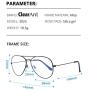 Blue Light Blocking Aviator Glasses for Women Men Lightweight Metal Frame Computer Glasses Anti-eyestrain Gaming Eyeglasses