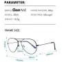 Blue Light Blocking Aviator Glasses for Women Men Lightweight Metal Frame Computer Glasses Anti-eyestrain Gaming Eyeglasses