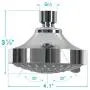 Shower Head High Pressure Rain Fixed Showerhead Rainfall 5-Setting with Adjustable Metal Swivel Ball Joint - Relaxed Shower Experience Even at Low Water Flow & Pressure Aisoso Shower Head High Pressure Rain Fixed Showerhead Rainfall 5-Setting with Adjustable Metal Swivel Ball Joint - Relaxed Shower Experience Even at Low Water Flow & Pressure Aisoso