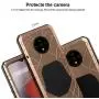 Cresee Oneplus 7T Case, Gorilla Glass Armor Aluminum Alloy Metal Cover Case,Rubber Bumper Military Shockproof Heavy Duty Protection Case for Oneplus 7T (Gold)