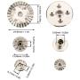 16pcs Metal Gear, Metal Spur Diff Differential Main Gear RC Gear Upgrade Parts Fit for Wltoys 144001 1/14 RC Car Accessory