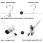 Amber Home Heavy Duty Add On Metal Pants Skirt Hangers, Chrome Stackable Hanger with 2-Adjustable Clips for Trousers, Jeans, Slack, Clothes 12 Pack Amber Home Heavy Duty Add On Metal Pants Skirt Hangers, Chrome Stackable Hanger with 2-Adjustable Clips for Trousers, Jeans, Slack, Clothes 12 Pack