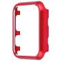 Leotop Compatible with Apple Watch Case 38mm 42mm, Compatible iWatch Bumper Metal Protective Cover Aluminum Alloy Frame Bling Shiny Protector Compatible Apple Watch Series 3/2/1(Matte Red, 38mm)