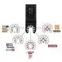 Powerextra 20 Metal Wood Oscillating Multitool Quick Release Saw Blades Fit Fein Porter Cable Black & Decker Bosch Craftsman Ridgid Ryobi Makita Milwaukee Dewalt Rockwell Chicago