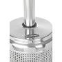 Fire Sense Stainless Steel Pro Series Patio Heater with Wheels | Uses 20 Pound Propane Tank | 46,000 BTU Output | Weighted Base | Portable Outdoor Heat Lamp