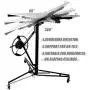 Drywall Lift 11 Construction Rolling Caster Wheel Lockable Tool Panel Lift Drywall Panel Hoist Jack Lifter Jack Drywall Lift, Black Drywall Lift 11 Construction Rolling Caster Wheel Lockable Tool Panel Lift Drywall Panel Hoist Jack Lifter Jack Drywall Lift, Black