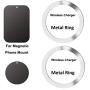 Wireless Charger Magnet Attracting Ring & Magnetic Phone Mount Holder Attracting Adhesive Metal Plate