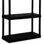 Gracious Living 4 Medium Duty Shelf Unit, 32''X14''X54.5'', Black Gracious Living 4 Medium Duty Shelf Unit, 32''X14''X54.5'', Black