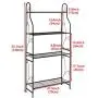 DOEWORKS 4 Tier Metal Plant Stand, Plant Display Rack, Ladder-Shaped Stand Shelf, Pot Holder for Indoor Outdoor Use, Black DOEWORKS 4 Tier Metal Plant Stand, Plant Display Rack, Ladder-Shaped Stand Shelf, Pot Holder for Indoor Outdoor Use, Black