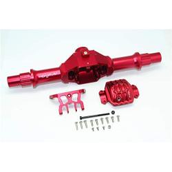 Axial Yeti XL Monster Buggy Upgrade Parts Aluminum Rear Gear Box (with Cover) - 1 Set Red