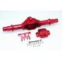 Axial Yeti XL Monster Buggy Upgrade Parts Aluminum Rear Gear Box (with Cover) - 1 Set Red