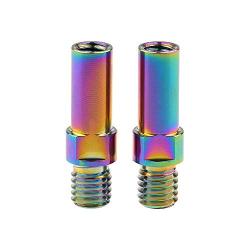 Yaruijia Titanium Alloy Bolt V Brake Bosses Post Ultralight M8 M10 Pitch 1.25mm MTB BMX Bike Service Parts (M8x1.25mm, Rainbow)