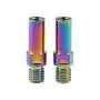 Yaruijia Titanium Alloy Bolt V Brake Bosses Post Ultralight M8 M10 Pitch 1.25mm MTB BMX Bike Service Parts (M8x1.25mm, Rainbow)