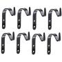 Yarnow Wall Plant Bracket Hanging Planter Hook Wall Mounted Flower Pot Bird Feeder Wind Chime Lanterns Hanger Plant Pot Basket for Indoor Outdoor Decorations 8PCS